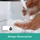 Cмеситель для умывальника с джойстиком HANSGROHE Tecturis E CoolStart EcoSmart+ черный латунь с донным клапаном 73014670 - изображение 3