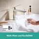 Cмеситель для умывальника с джойстиком HANSGROHE Tecturis E EcoSmart+ хром латунь с донным клапаном 73010000 - изображение 5