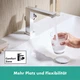 Змішувач для умивальника одноважільний HANSGROHE Tecturis E EcoSmart+ хром латунь з донним клапаном 73020000 - зображення 5