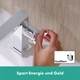 Змішувач для умивальника одноважільний HANSGROHE Tecturis E EcoSmart+ хром латунь з донним клапаном 73020000 - зображення 7