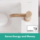 Змішувач для умивальника одноважільний HANSGROHE Tecturis S EcoSmart+ бронзовий латунь 73312140 - зображення 5