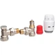 Термокомплект для радиатора DANFOSS RAS-C2+RA-N+RLV-S угловой 1/2" с преднастройкой с боковым подключением 013G2219 - изображение 1