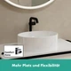 Змішувач для умивальника із високим виливом HANSGROHE Tecturis S EcoSmart+ чорний латунь 73372670 - зображення 5