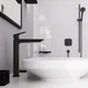 Cмеситель для умывальника с высоким изливом HANSGROHE Logis черный латунь 71258670 - изображение 7