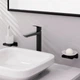 Cмеситель для умывальника с высоким изливом HANSGROHE Logis черный латунь 71258670 - изображение 8