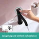 Cмеситель для умывальника однорычажный HANSGROHE Tecturis S EcoSmart+ черный латунь с донным клапаном 73314670 - изображение 5