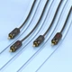 Аудіо-кабель тюльпан RCA на RCA Hoco red і white double lotus audio cable (1,5м). Black - зображення 8