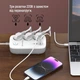 Сетевой фильтр-удлинитель ColorWay 3 розетки/4USB GaN3 Pro PD (2USB-A + 2 TYPE-C) (65W) 2 м White (CW-CHE34PDW) - изображение 18