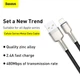 Кабель BASEUS Lightning Cafule Series Metal Data Cable |1M, 2.4A| (CALJK-A05) - изображение 7