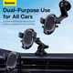 Держатель Baseus UltraControl Pro Series Clamp-Type Car Holder Set |5.4-7.2"| черный - изображение 12