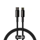 Кабель Baseus Type-C to Lightning Tungsten Gold Fast Charging Data Cable |1m, 20W| черный - изображение 1