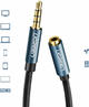 Kabel Ugreen AV118 3.5 mm Male to 3.5 mm Female, 1.5 m Black (6957303846740) - obraz 3