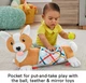Мягкая подушка для игры на животике Щенок 3 в 1 Фишер-Прайс Fisher-Price 3-in-1 Plush Puppy Tummy Wedge (HJW10) - изображение 6