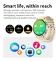 Смарт-годинник жіночий LEMFO KC88 Gold (тонометр, пульсоксиметр, дзвінки) Amoled екран - зображення 10