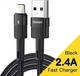 Кабель зарядный Essager USB - Lightning Star 6A 2 м Black (EXCL-XCA01) - изображение 1