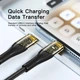 Кабель зарядний Essager Type-C to Type-C Interstellar Transparent Design 100 W 1 м Blue (EXCTT1-XJ03-P) - зображення 6