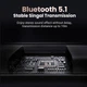 Bluetooth-приймач UGREEN Bluetooth 5.1 AUX 3.5 мм 2 в 1 автомобільний аудіоадаптер (CM523) - зображення 3