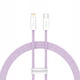 Кабель зарядный Baseus USB C - Lightning Dynamic Series Fast Charging Data Cable 20 Вт 1 м Purple (CALD000005) - изображение 1