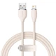 Кабель зарядный Baseus USB - Lightning Jelly 2.4A 2 м Pink (CAGD000104) - изображение 1