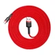 Кабель зарядний Baseus USB Type A — USB Type C Cafule QC3.0 2 A 3 м Red (CATKLF-U09) - зображення 8