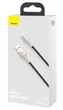 Кабель зарядний Baseus USB - Lightning Cafule Series Metal Data Cable 2.4 A 0.25 м Black (CALJK-01) - зображення 2