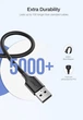 Кабель зарядный Ugreen USB - micro USB Cable Nickel Plating 2A 3 м Black (US289) - изображение 7