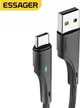 Кабель зарядний Essager USB-A для Type-C Rousseau 3A Fast Charging Cable 1 м Black (EXCT-LS01) - зображення 1