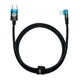 Кабель зарядный Lightning Baseus Type-C to Lightning MVP угловой 20W 1 м Black/Blue (CAVP000221) - изображение 1