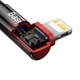 Кабель зарядный Lightning Baseus Type-C to Lightning MVP угловой 20W 1 м Black/Red (CAVP000220) - изображение 8