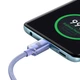Кабель зарядний Baseus USB Type-C to Type-C USB C Crystal Shine Series 100 Вт 2 м Purple (CAJY000705) - зображення 4