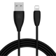 Кабель зарядный USB - Lightning Baseus Small Pretty Waist Cable 1.2 м Black (CALMY-01) - изображение 1