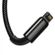 Кабель зарядный Baseus Tungsten 3в1 USB to Lightning / USB Type C / micro USB 3.5 А 1.5 м Black (CAMLTWJ-01) - изображение 3