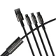 Кабель зарядный Baseus Tungsten 3в1 USB to Lightning / USB Type C / micro USB 3.5 А 1.5 м Black (CAMLTWJ-01) - изображение 4