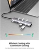 USB-концентратор UGREEN USB хаб 5-в-1 PD100W 3 x USB 1 х USB Type C 1 x HDMI 4K при 60 Гц Grey (CM136) - изображение 6