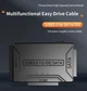 Адаптер TISHRIC 8764 – зовнішній конвертер для HDD/SSD (SATA III + IDE 39/44 pin), USB3.0, живлення 12 V/2 A, Plug&Play, чорний - зображення 2
