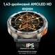 Розумний Smart годинник Modfit Base T2 Gold-Orange | 466 x 466, 1.43", 400 мАг, 128MB, IP68| Помаранчевий - зображення 10