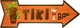 Металлическая табличка "Тики Бар" (ms-104173) - изображение 1
