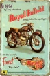 Металлическая табличка "Royal Enfield Meteor 700" (ms-104123) - изображение 1