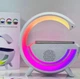 Светильник с беспроводной зарядкой для телефона BT-2301 Bluetooth колонка с RGB-подсветкой - изображение 2