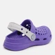 Детские кроксы-сабо для девочки Joybees Kids Active Clog Violet/Silver UKCLG.VLS. 25-26 Фиолетовые (810014180083) - изображение 4
