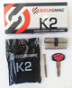 Цилиндр замка Securemme К2 30/30 мм, ключ\ключ матовый хром - изображение 2