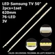 LED підсвітка Samsung TV 50" SLED_2012SVS50_7032NNB_3D_L76 SLED_2012SVS50_7032NNB_3D_R76 3D 10 пін 2шт. - изображение 1