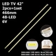 LED підсвітка TV 42" 3081660-148-0051 3081660-148-0142 NLAC30218L NLAC30218R 6922L-0064A 2шт. - изображение 1
