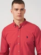 Рубашка хлопковая мужская U.S. Polo Assn Т-6575.50 M (46) Красная (2000000011295) - изображение 4