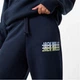 Спортивні штани Jack Wills Stacked Graphic Jogger Navy, L (48) (11874379) - зображення 3
