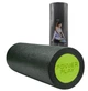 Масажний ролик (роллер) гладкий PowerPlay 4021 Fitness Roller Чорно-зелений (45x15см.) - изображение 1