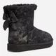 Женские угги низкие замшевые с мехом UGG 654008709 39 25 см Черные (1159795476) - изображение 3