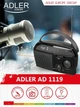 Радіо на батарейках і від мережі Adler AD 1119 - зображення 4