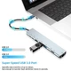 Мультифункціональний USB-хаб концентратор (8 в 1) RJ45+SD+TF+2*USB(Type-A)+HDMI+2*USB(Type-C) - зображення 3