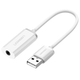 Внешняя звуковая карта UGREEN US206 USB 2.0 to Jack 3.5mm White (30712) - изображение 1